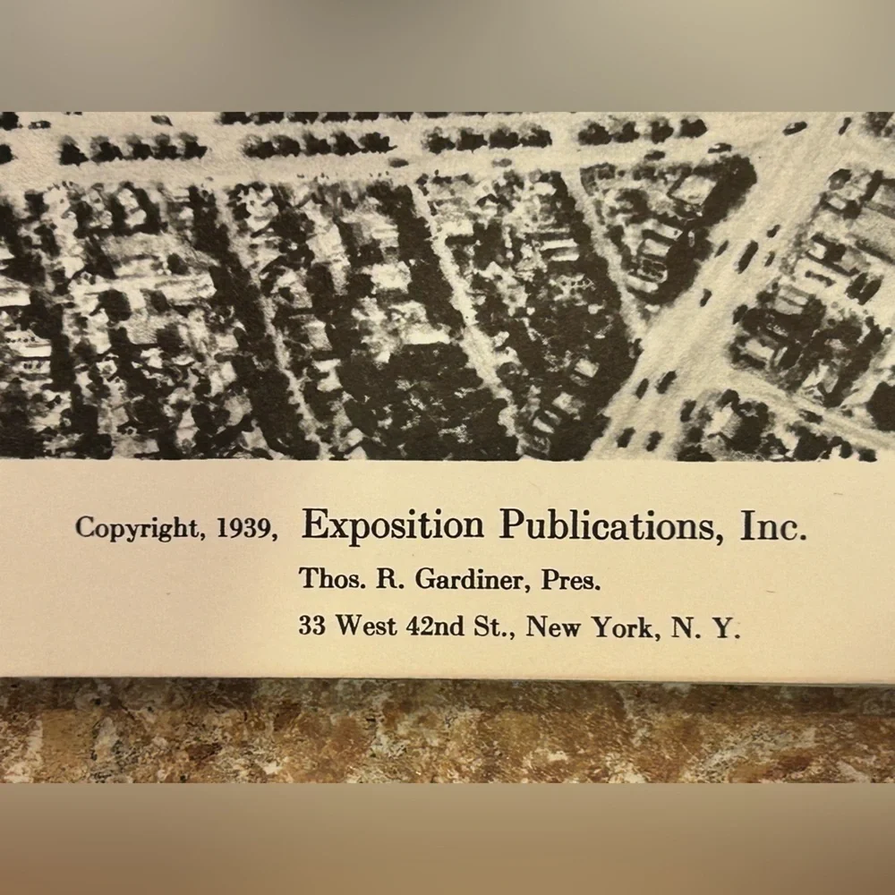 1939 New York World's Fair Official Souvenir Book, Vintage Coffee Table Book